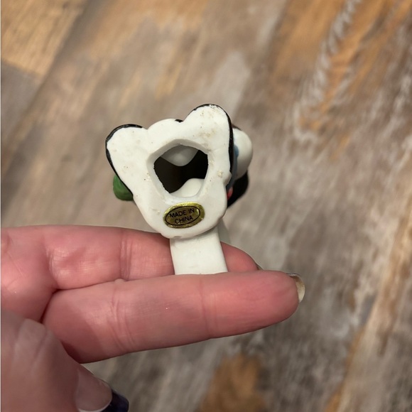 Set of 4 Hand Painted Porcelain Snowman Napkin Rings World Bazaars Box Christmas - Picture 7 of 7